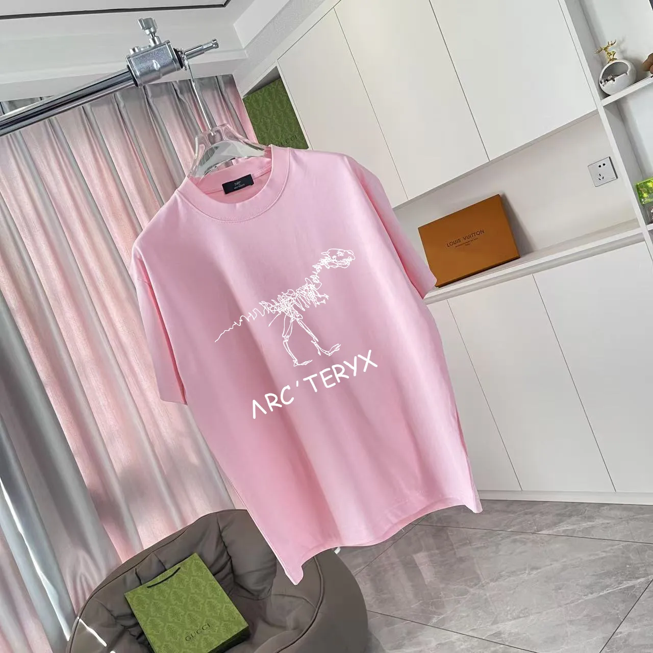 ARC'TERYX* 2025 New Arrival logo t g Same Style Size：S M L XL XXL ：Black Pink Blue Gray